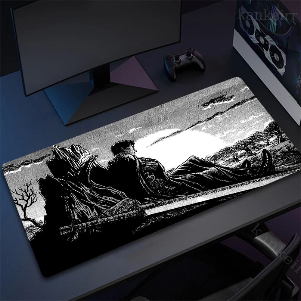 Tappetino per mouse in gomma anime, tappetino antiscivolo unisex, tappetino da scrivania adatto per il gaming, l'uso domestico e in ufficio