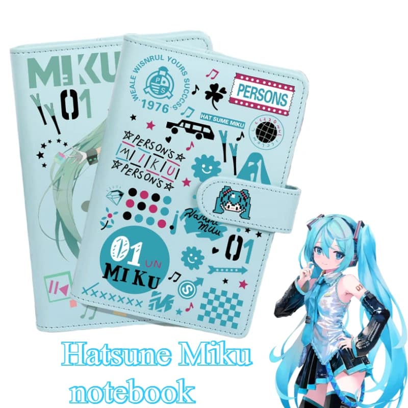 Hatsune Miku anime periferiche bidimensionali modello cartone animato manuale taccuino creativo kawaii ragazza cuore diario studentesco regalo