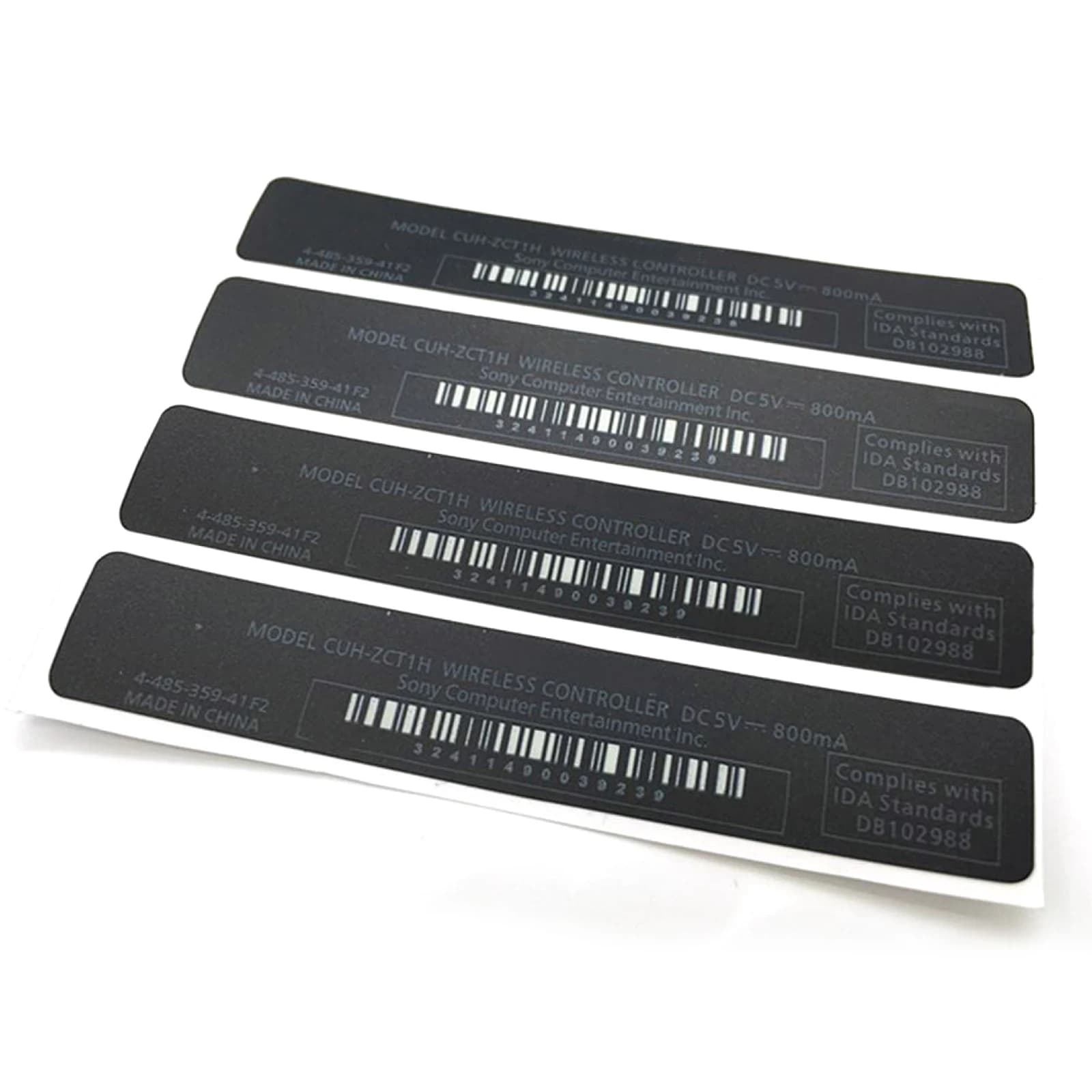 Etichetta adesiva posteriore di ricambio da 5 in 1 per pezzi di ricambio per controller Playstation PS4 Accessorio per console adesivo codice a barre per gamepad