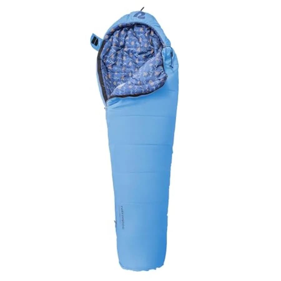 Sacco a Pelo Dream 25 per Campeggio - Stile Mummia, Resistente all'Acqua, Leggero (1,3 kg), Lunghezza Regolabile, Collo Antitiro con Vapore, 25°F ° Classificazione F