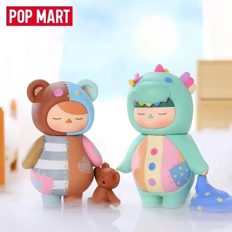 Pop Mart Pucky Elf Sleeping Baby Series Scatola cieca Guess Bag Scatola misteriosa Giocattoli Bambola Cute Anime Figure Ornamenti Collezione regalo