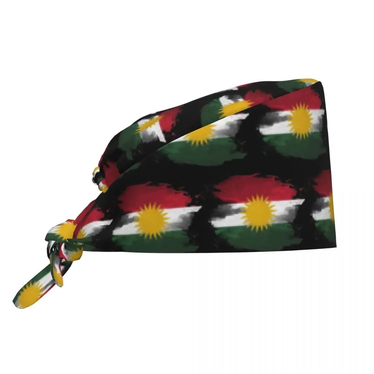 Cappello Chirurgico con Bandiera del Kurdistan, Berretto da Lavoro per Medici, Regolabile per Uomini e Donne, Cappello per Infermieri e Dentisti