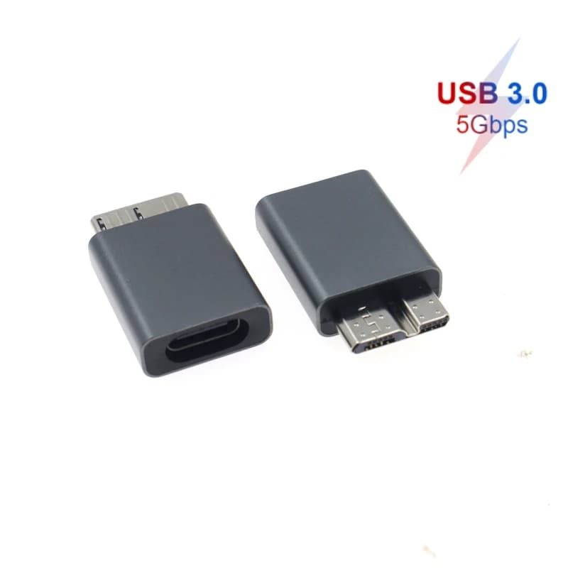 Nuovo adattatore Micro B USB C 3.0 maschio a tipo C femmina Tipo-C USB 3.1 Connettore Micro B per disco rigido esterno Cavo HDD