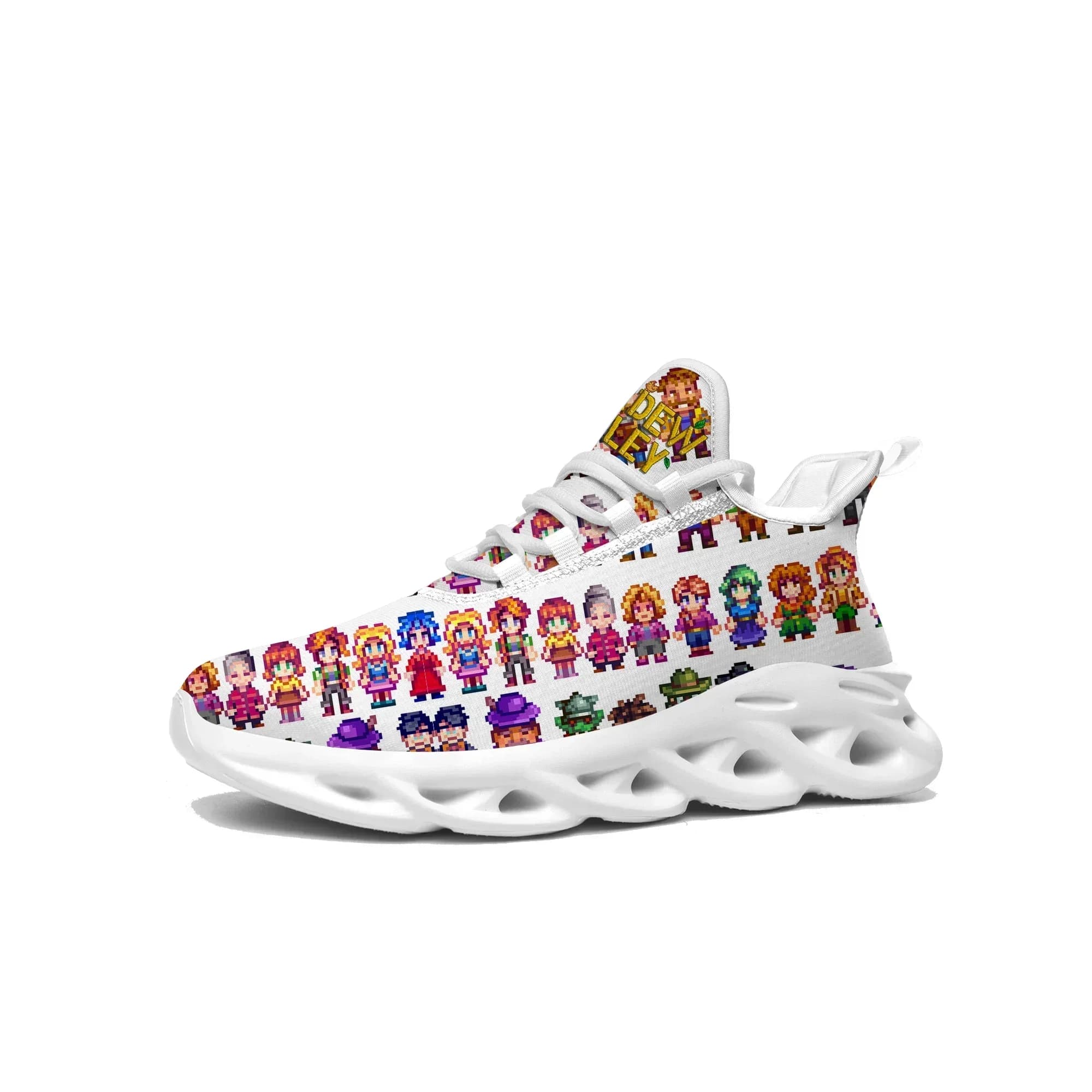 Scarpe da ginnastica Stardew Valley Cartoon Game, scarpe da corsa sportive alla moda per uomo e donna, scarpe con lacci personalizzate