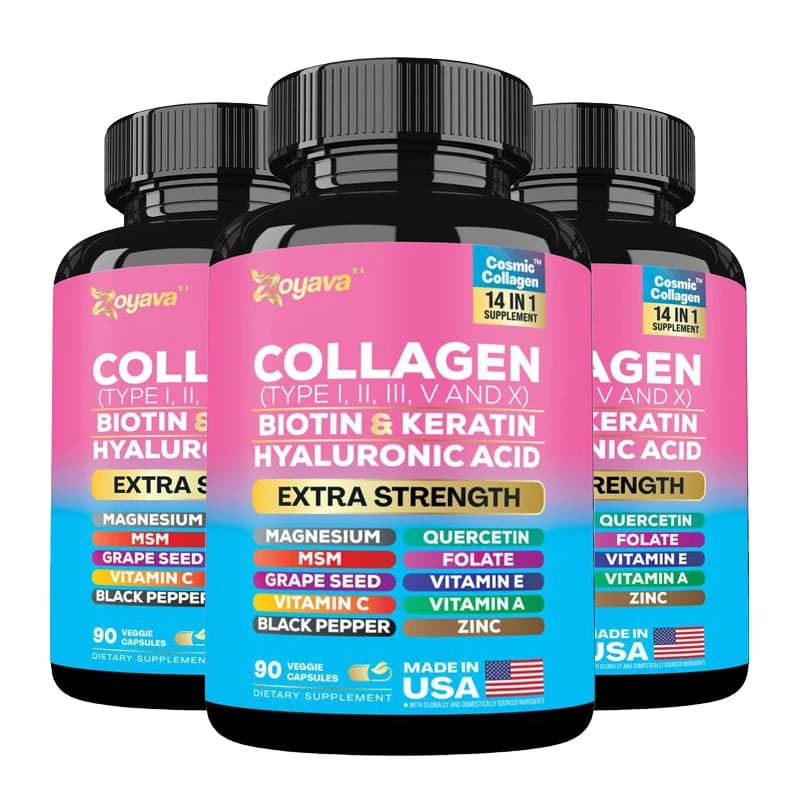 Integrator of hyaluronic acid to collagen, biotin and keratin: promotes healthy skin and nails, to keep moisturizing and polishing