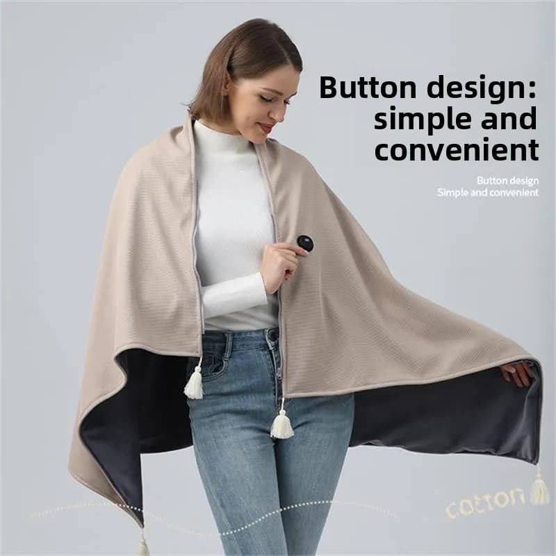 Mantello Coperta scaldino Riscaldamento USB Scialle riscaldante lavabile Coperta scaldino Coperta elettrica Scialle