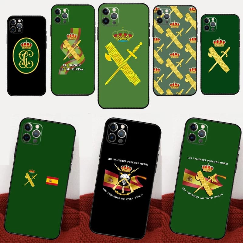 Cover con Emblema della Guardia Civile Spagnola per Xiaomi 14 15 Ultra 13T 14T 15T Pro 17 Pro Max POCO X7 X5 X6 F5 F6 F7 F8 Pro