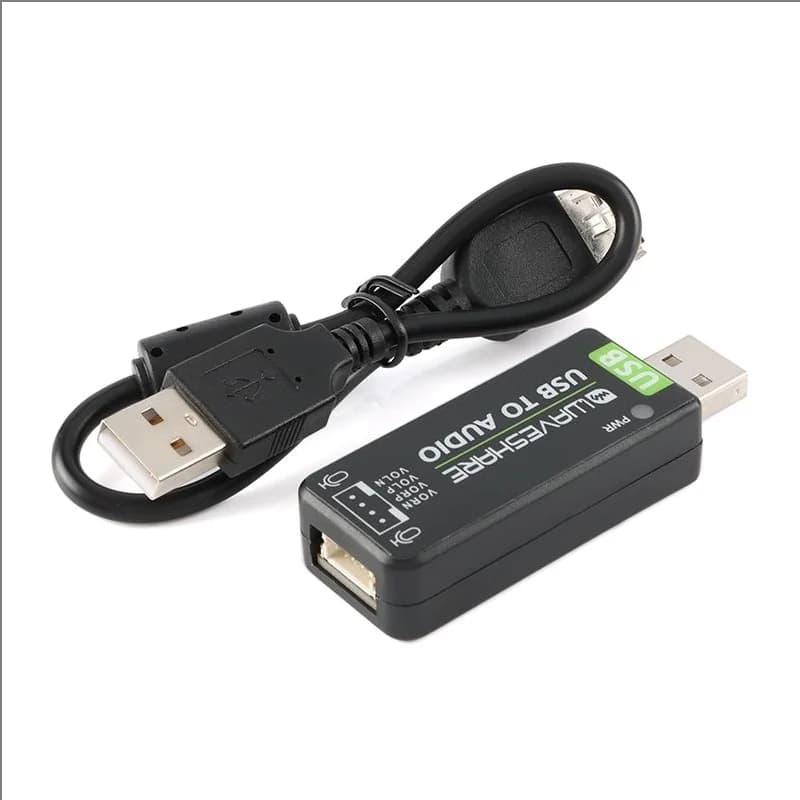 1 PZ Original USB A AUDIO Raspberry PI USB Module to Audio, Audio card without driver, microphone/on speaker New Available