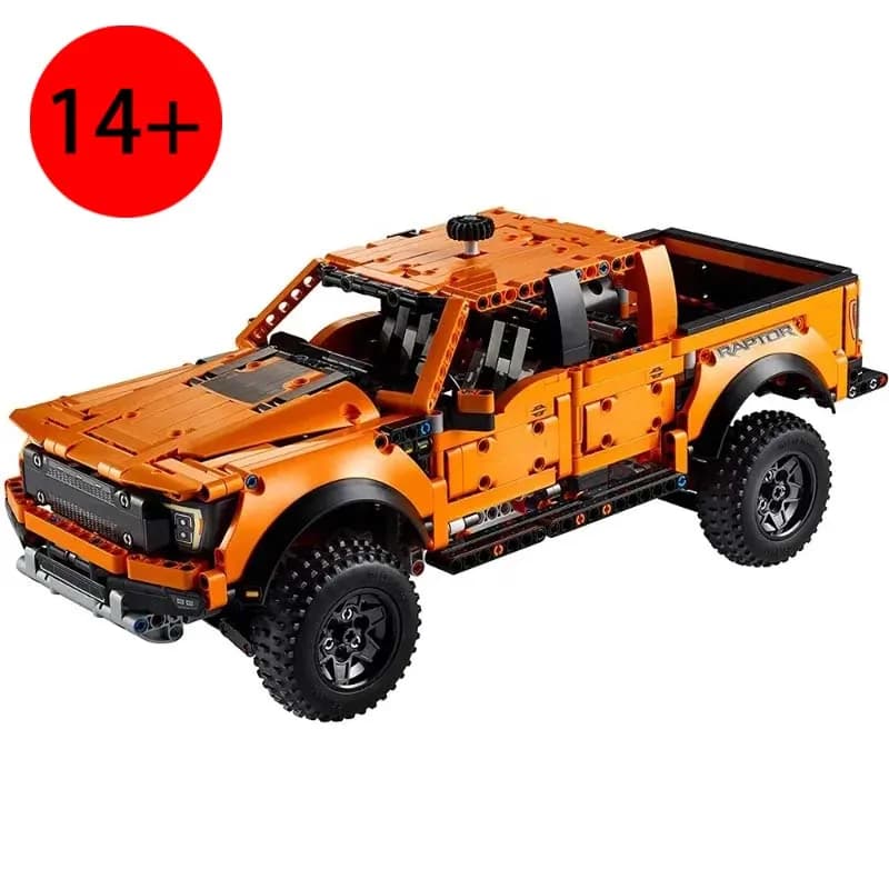 Nuovo Set di Costruzioni da 1379 Pezzi, Modellino di Auto da Corsa Pickup MOC 42126, Giocattoli in Mattoncini per Bambini