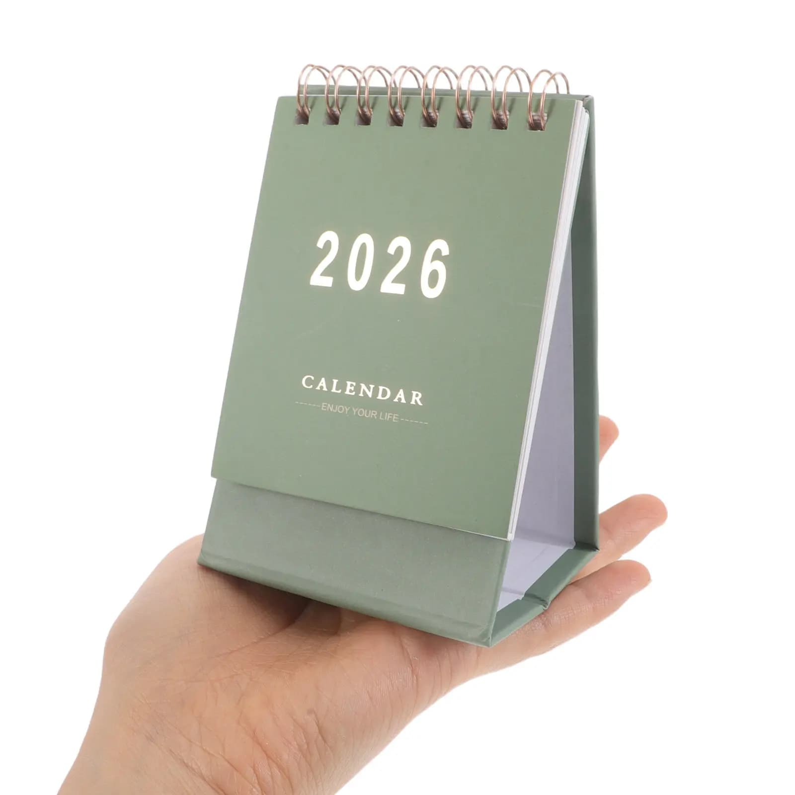 Mini Calendario da Tavolo 2026, Calendario Mensile da Scrivania con Pagine Girevoli, Organizer per Uso Quotidiano in Ufficio e Casa