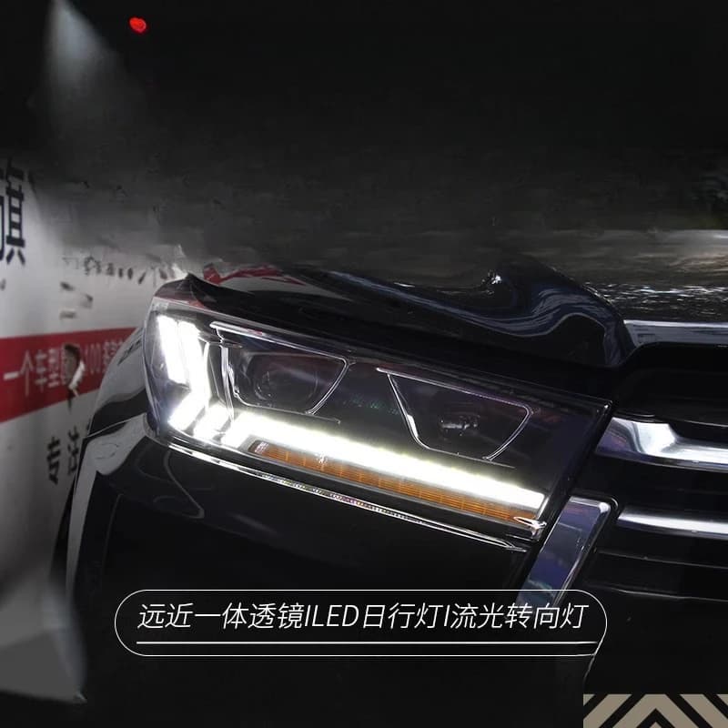 Adatto per Toyota 18-21 Nuovo Highlander, Gruppo Fari Modificato con Luci Diurne a LED Blu