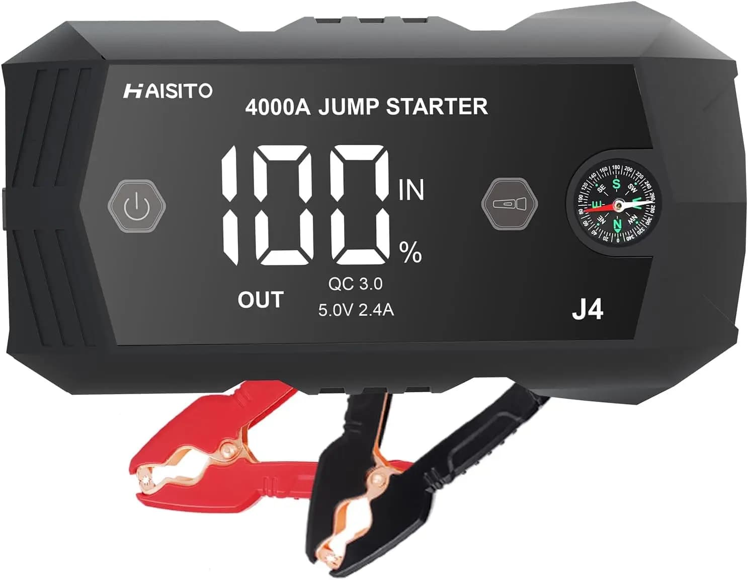 Avviatore portatile, booster batteria per auto da 12 V, alimentatore compatto per avvio rapido