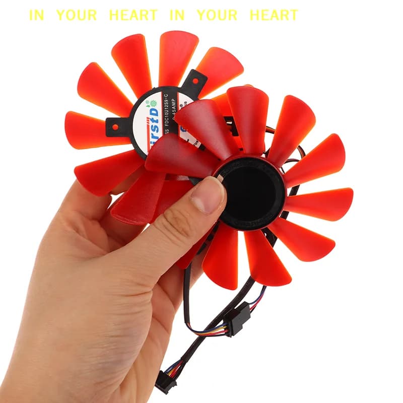 【X】Nuova ventola di raffreddamento da 87 mm di diametro RX-570 RX-580 FDC10U12S9-C per schede video RX570 RX580 come ventola di ricambio