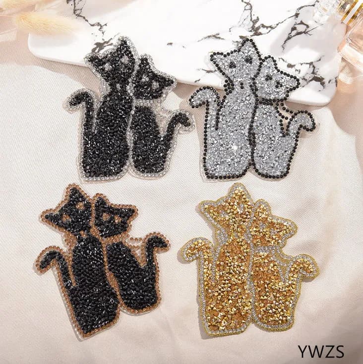 Nuovo arrivo 15 pezzi strass animali ferro sulla toppa fai da te hotfix motivo applique borsa per indumenti toppa borsa decorazione accessorio