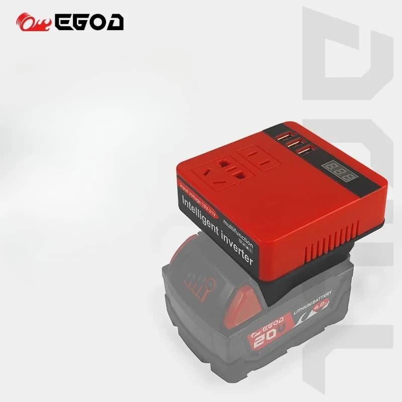 Accessori per Utensili Elettrici: Inverter Intelligente 220V per Batterie al Litio Milwaukee, con Porte USB e Funzione Power Bank