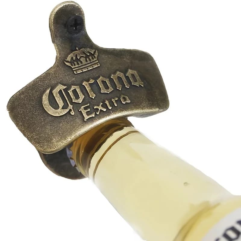1pc apribottiglie decorativo retrò montato a parete apribottiglie da appendere strumenti da bar processo di galvanica in lega bar caffetteria decorazione della parete