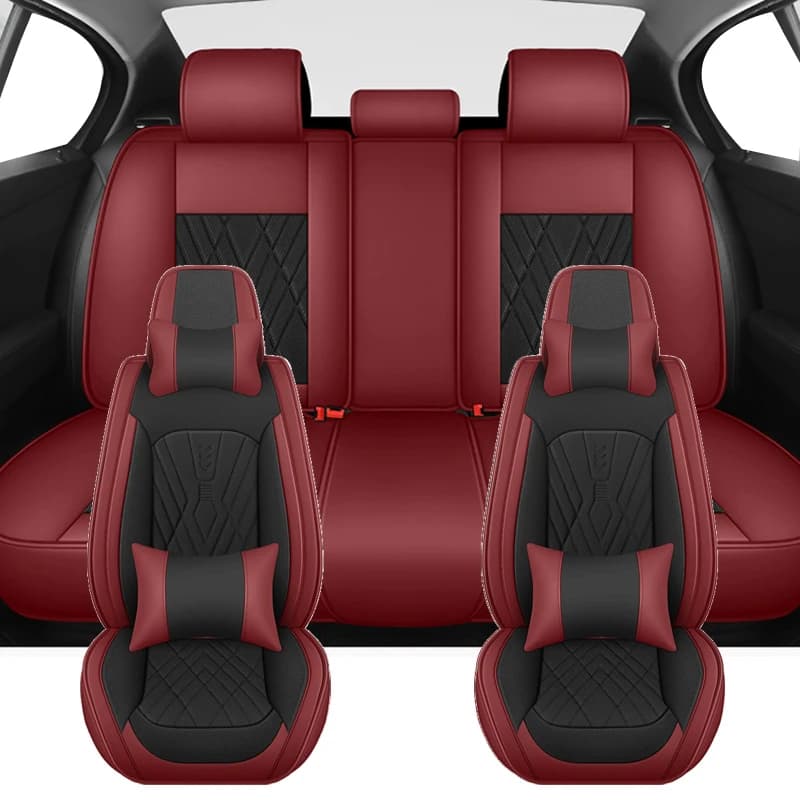PU Set Complete Car Seat Covers for Hyundai Tucson IX35 Kona HB20 i10 Santa Fe i30 i40 Ioniq 5 I20 Solaris Auto Bearing Accessories