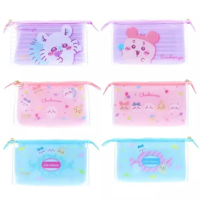 Borsa Cosmetica Anime Chiikawa Momonga, Astuccio per Cancelleria Studenti, Porta Matite in PVC, Cartone Animato Carino Kawaii, da Regalare agli Amici