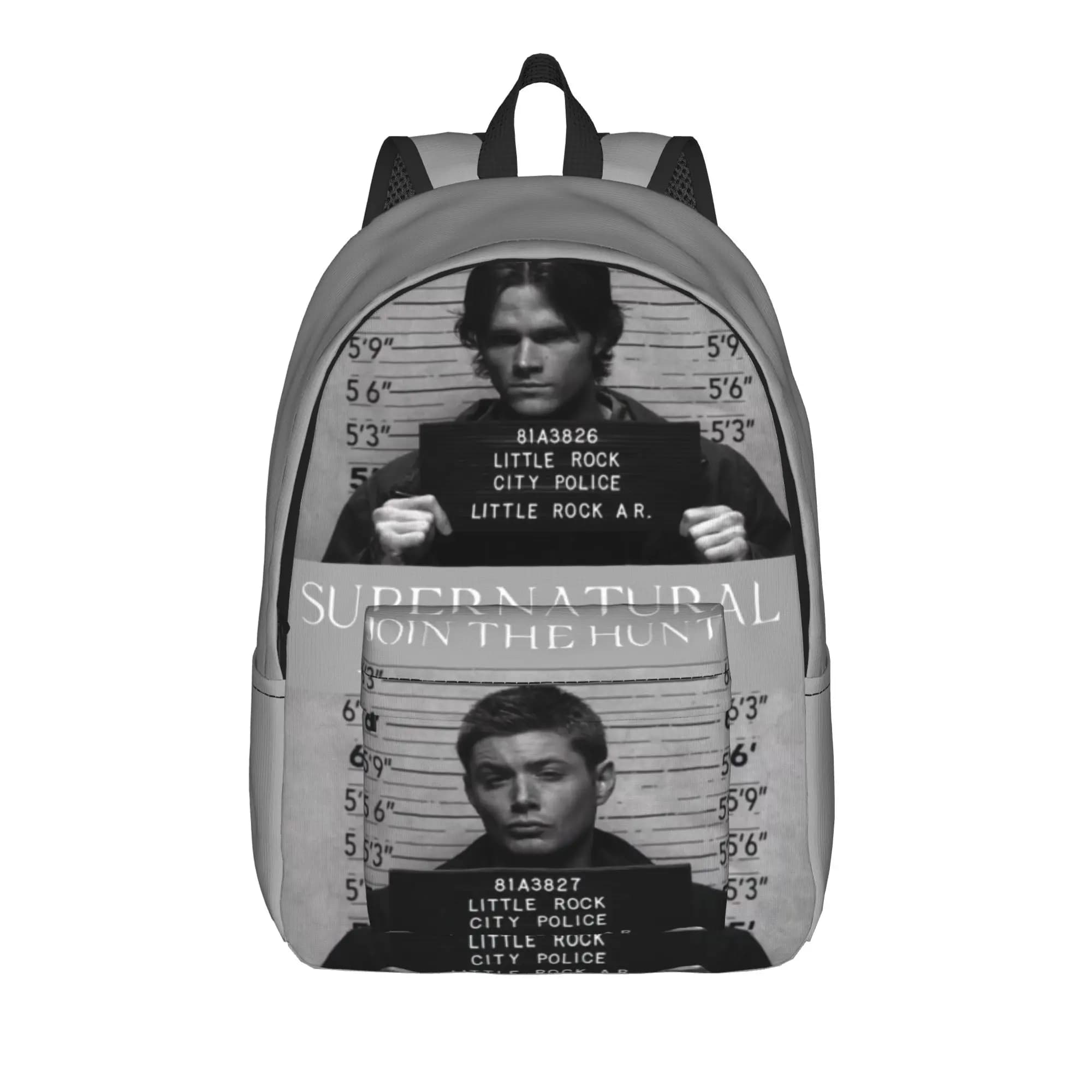 Dean Winchester Backpack jensen ackles Cycling Backpacks Female Streetwear School Bags Design Soft Rucksack