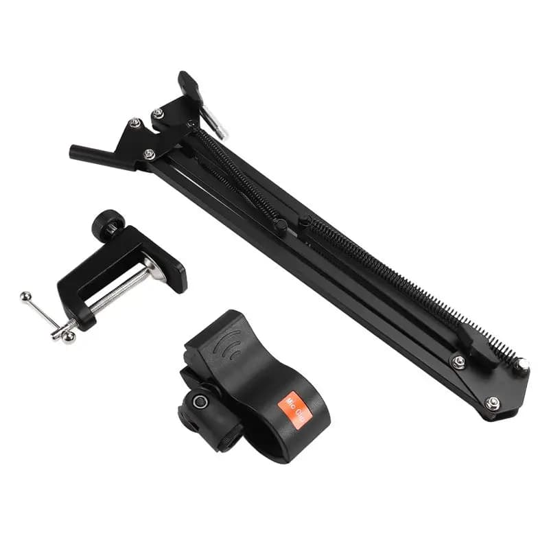 A33T-Adjustable Microphone Suspension Boom Scissor Stand For Voice Recording,Mic Stand For Broadcasting