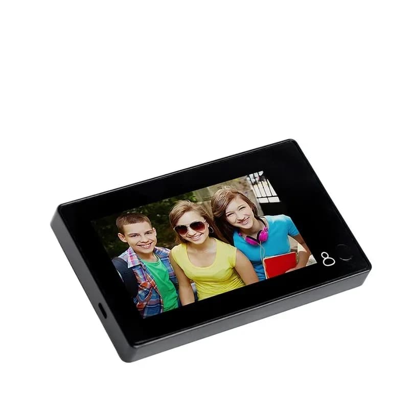 Telecamera di sicurezza domestica con campanello intelligente digitale HD da 4,3 pollici grandangolare da 145 gradi Monitor TFT Color Door Eye