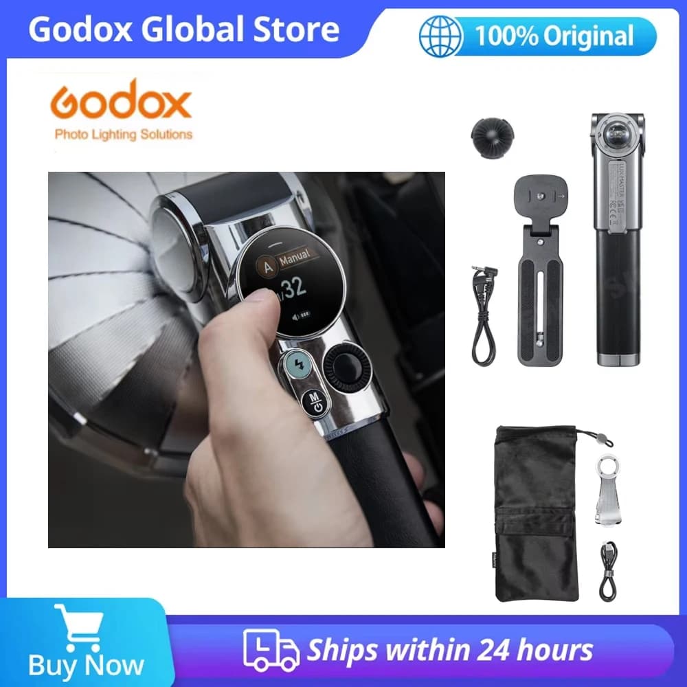 Godox Lux Master Retro Flash per fotocamera portatile per Canon Sony Nikon Fuji Olympus Leica Pentax