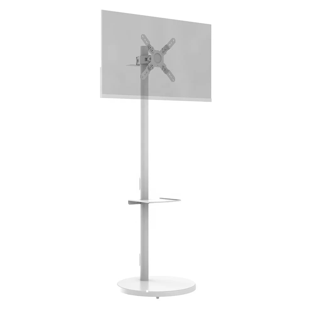 Universal support for monitor with mounting cable Black monitor support adjustable in swivel height in floor support for study of living room