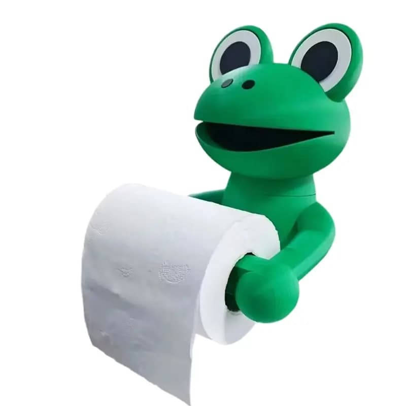 ABGH-Carino Porta Fazzoletti a Forma di Rana, Porta Carta Igienica a Forma di Rana, Contenitore in Plastica per Asciugamani di Carta, Decorazione per la Casa