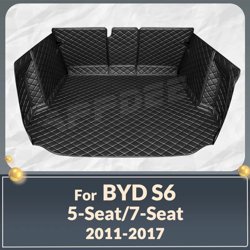 Auto Copertura Completa Tronco Zerbino Per BYD S6 5 \ 7-Seat 2011-2017 16 15 14 13 12 Auto Boot Copertura Pad Interno protezione accessori