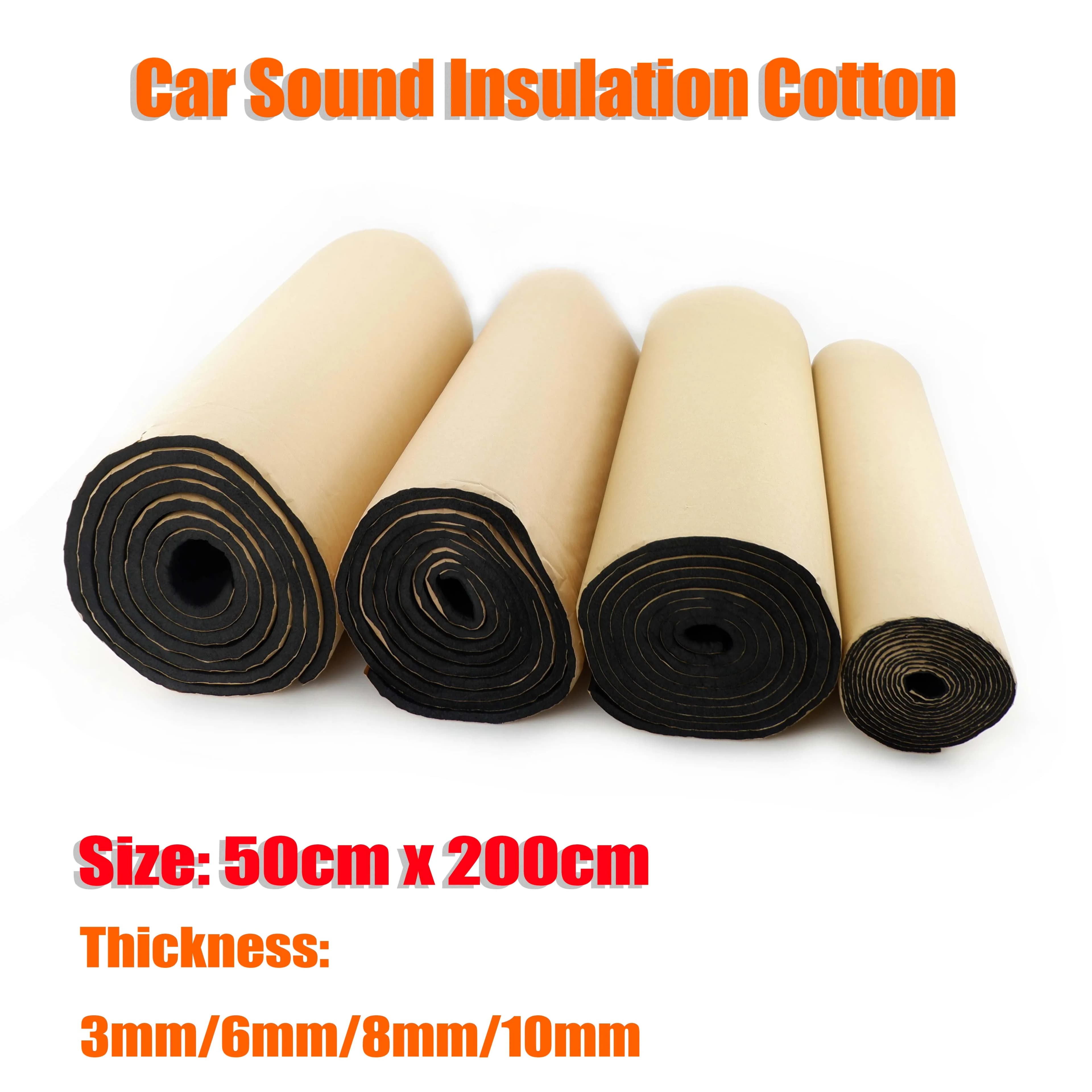 1 Roll 50x200cm 3mm/6mm/8mm/10mm Auto Acoustic Insulation Cotton To Test Isolation Anti-noise Cells Chiuse Snail Truck Camper