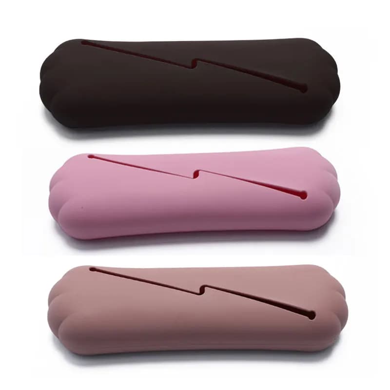 Nuovo sacchetto di immagazzinaggio del pennello di trucco del Silicone organizzatore di pennelli cosmetici da viaggio portatile scatola di strumenti di immagazzinaggio del pennello di trucco impermeabile