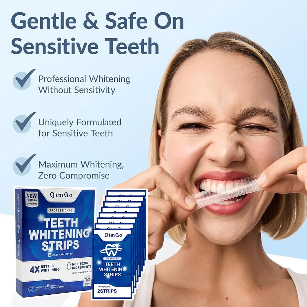 Universal teeth whitening stickers Removal of elastic teeth stains for everyday use