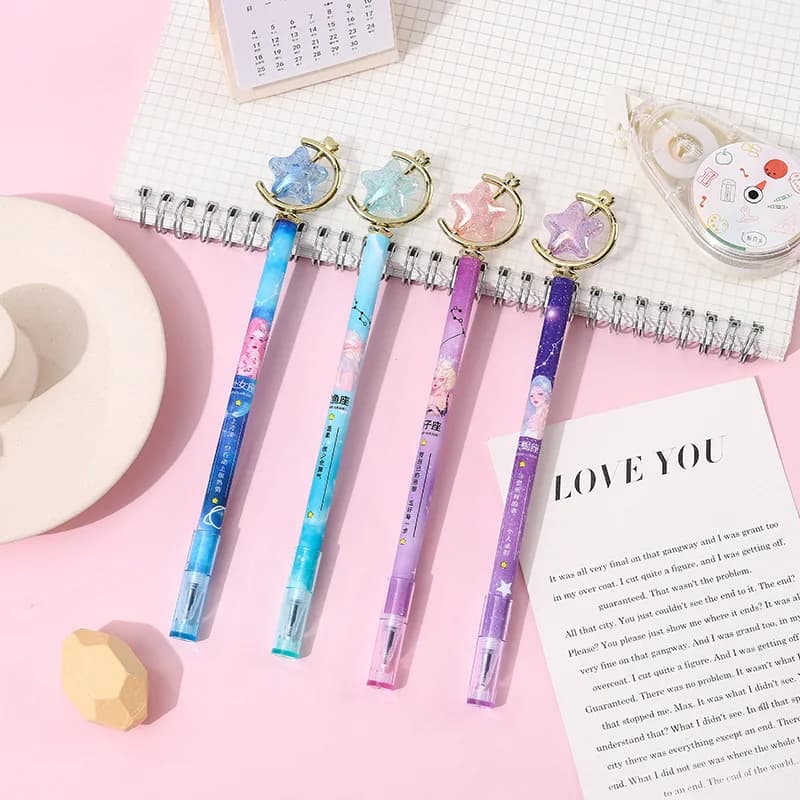 12 pezzi creativi le dodici costellazioni ragazza penna gel studente penna regalo di alto valore forniture per scrittura