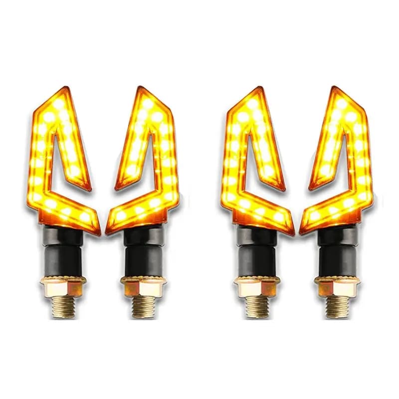 Migliori Indicatori di Direzione a Freccia per Moto, Set da 4, Lampada Ambra per Motociclette, Scooter, Quad e Cruiser