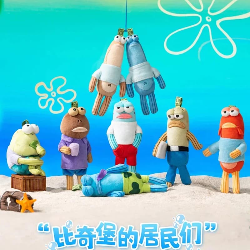 The original gift of the POPMART Venture blind box resonates with the residents of SpongeBob Bikini Bottom action figure Christmas decoration