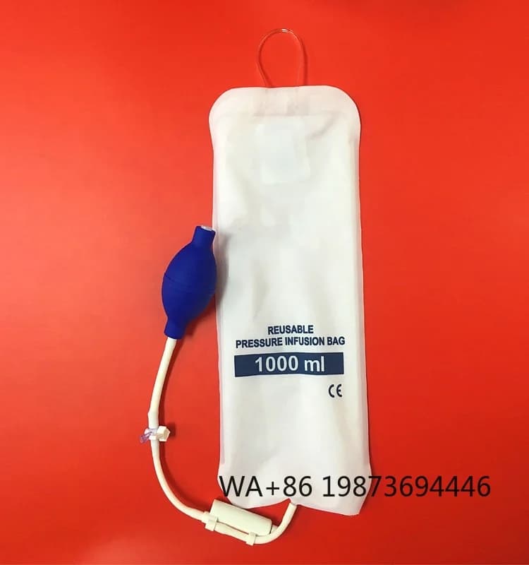 Reusable/Disposable Pressure Infusion Bag, 500/1000/3000ml Sizes