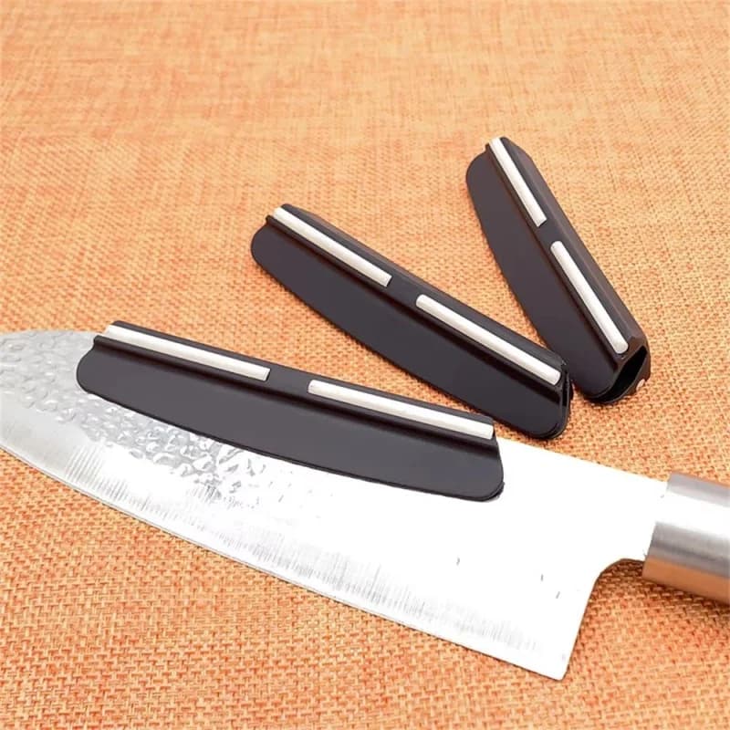 Affilacoltelli Professionale con Guida Angolare, Accessori per Affilare Coltelli da Cucina, Strumenti Diamantati per Affilare Lame