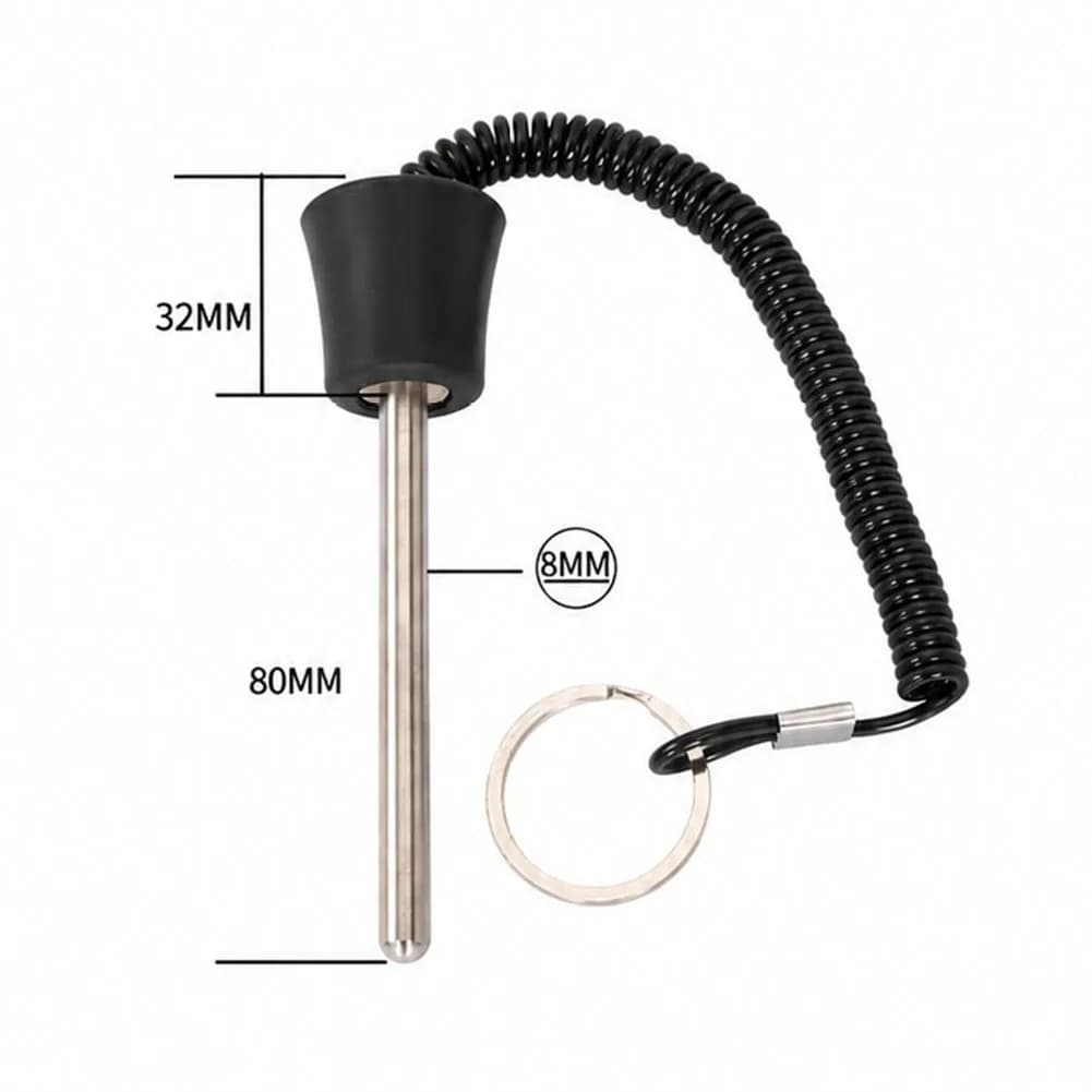 Secure 8mm Magnetic Pin For Fitness Weight Plates Locking Rod Steel Construction Anti Loss Gym Equipment Accessory Easy Use