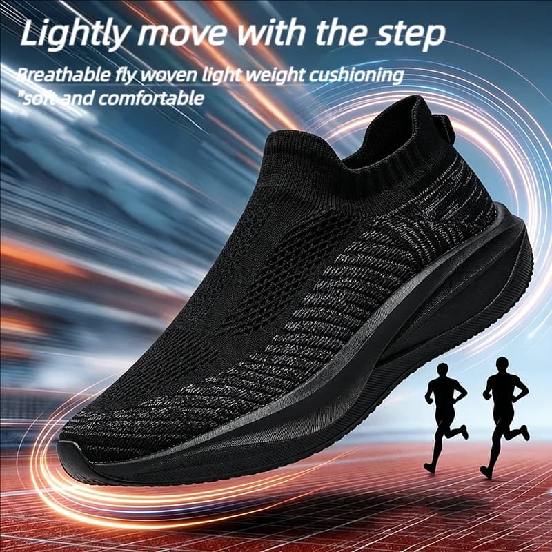 Breathable Mesh Unisex Casual Sneakers Flexible Wear Resistant Base Comfort Fit for Daily Jogging Outdoor Training Sport Shoes