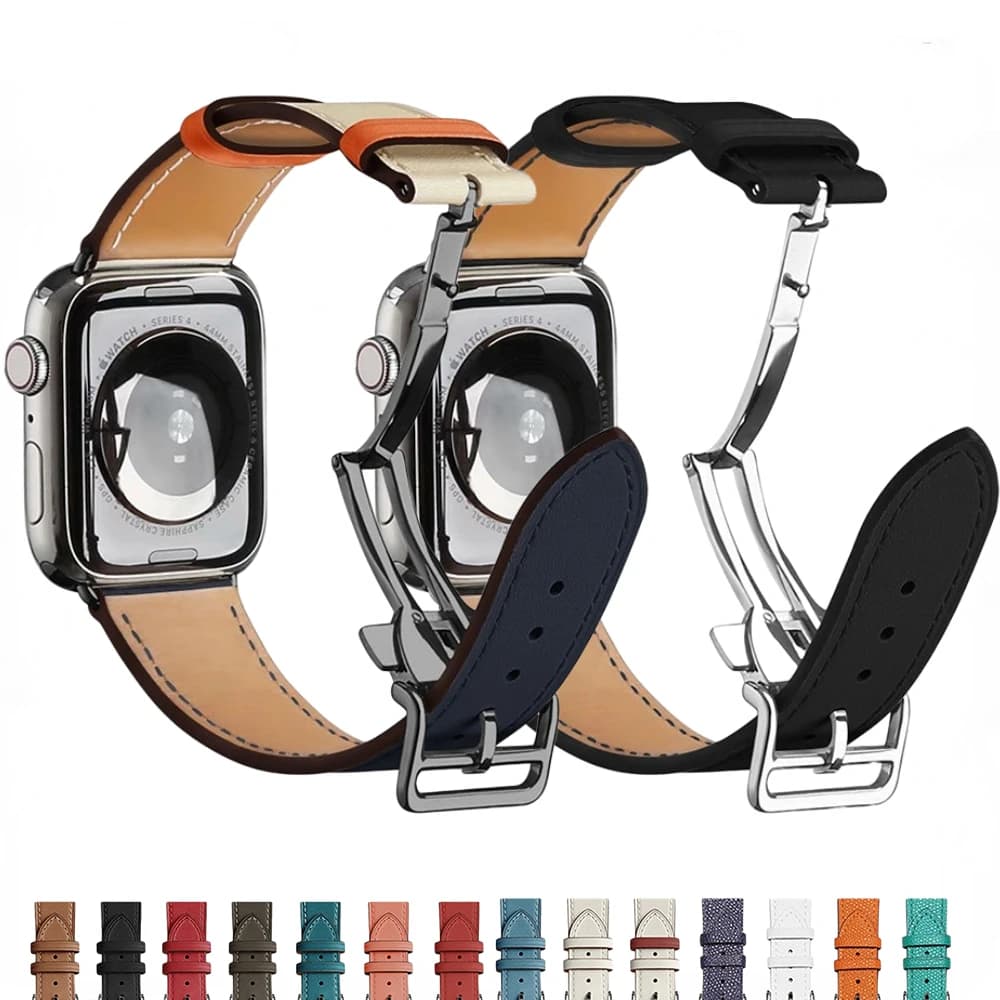 Cinturino in pelle per Apple Watch 46mm 45mm 41mm 40mm 42mm 49mm 44mm 38mm cinturino cinturino per iWatch Ultra 10 9 8 7 6 5 4 SE Belt