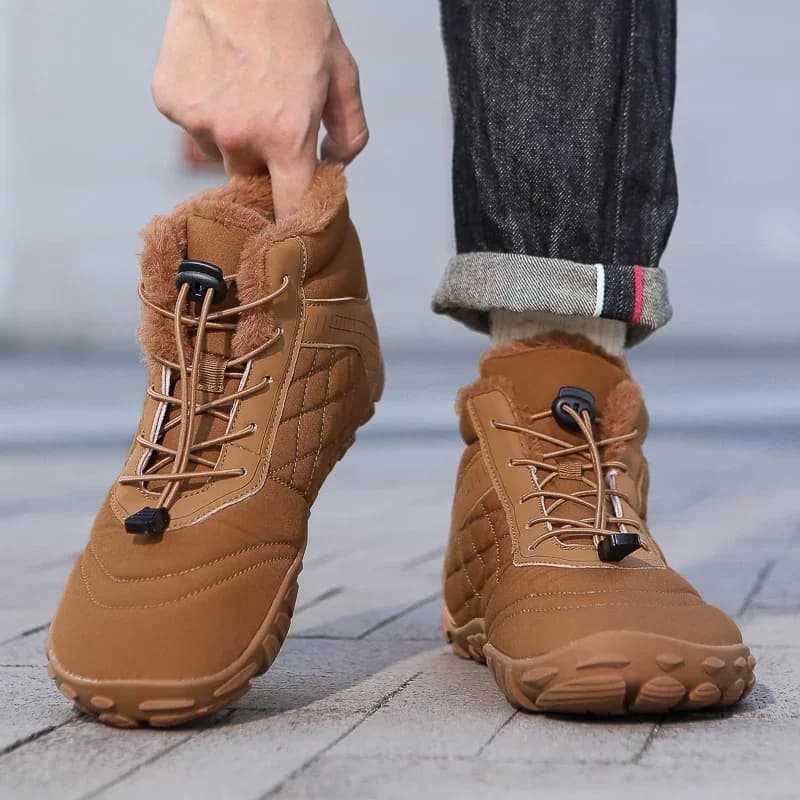 Stivali invernali da uomo Neve BareFoot Donna Outdoor antiscivolo Pelliccia calda Sneakers casual Stivaletti Scarpe da trekking Chaussure Hommes
