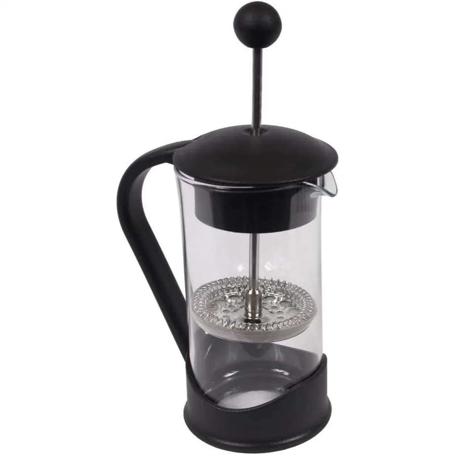 Caffettiera French Press, per un massimo sapore con filtrazione superiore, 2 tazze, nera