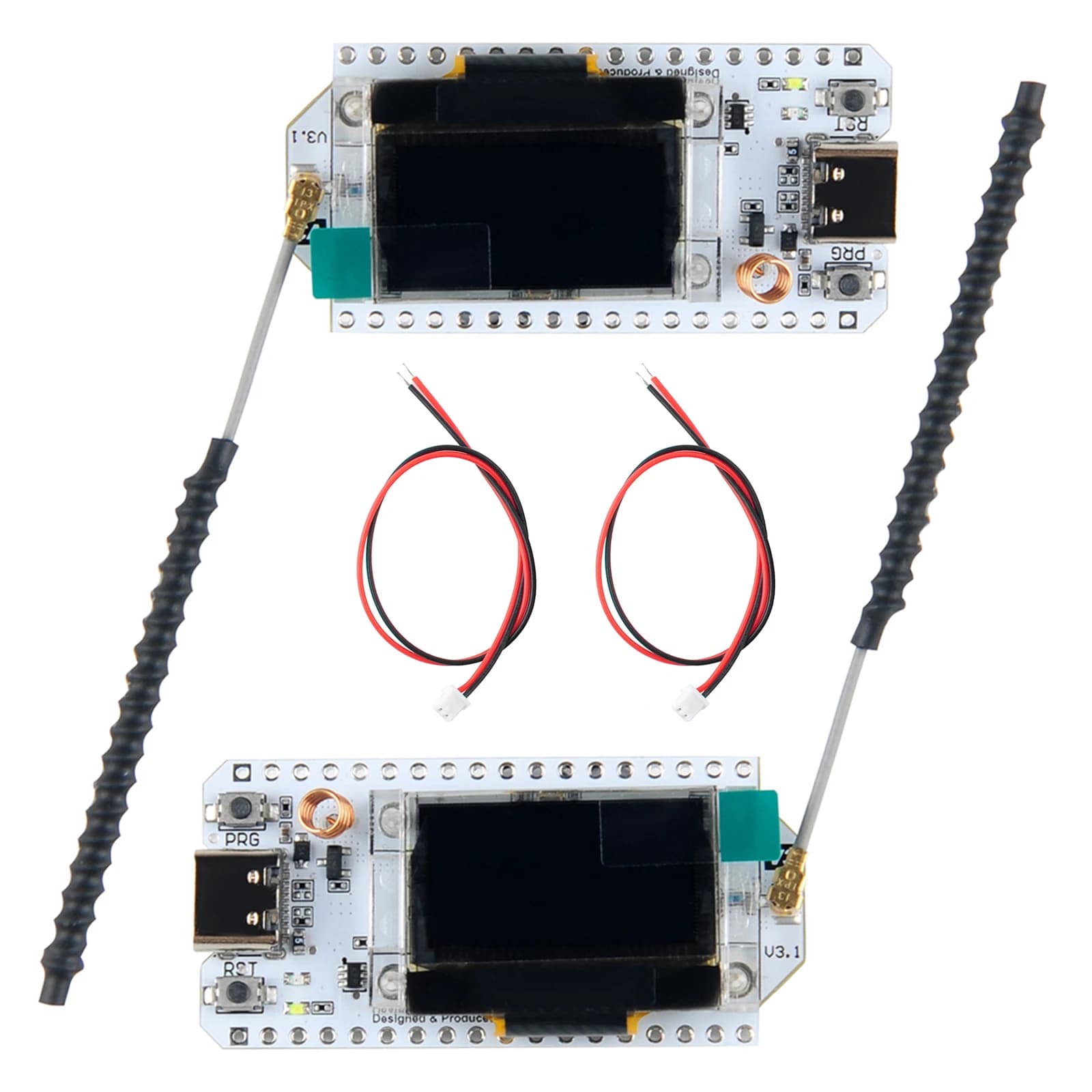 2 sets LoRa32 V3 863-928MHZ ESP32 S3 development card WiFi + BT SX1262 Display OLED LoRa Kit for Arduino Meshtastic IoT LoRaWAN