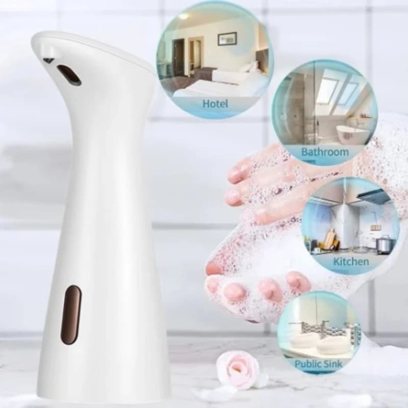 Dispenser di Sapone Automatico da Tavolo per Telefoni Cellulari, Mini Dispenser di Sapone Intelligente con Sensore a Infrarossi per Uso Domestico, Contenitore per Shampoo