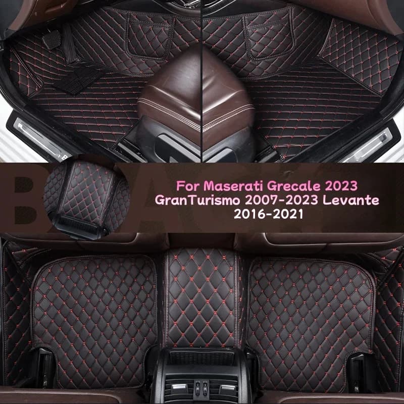 Tappetini Auto Personalizzati Antiscivolo 2023 GranTurismo 2007-2023 Levante 2016-2021 Accessori per Maserati Grecale