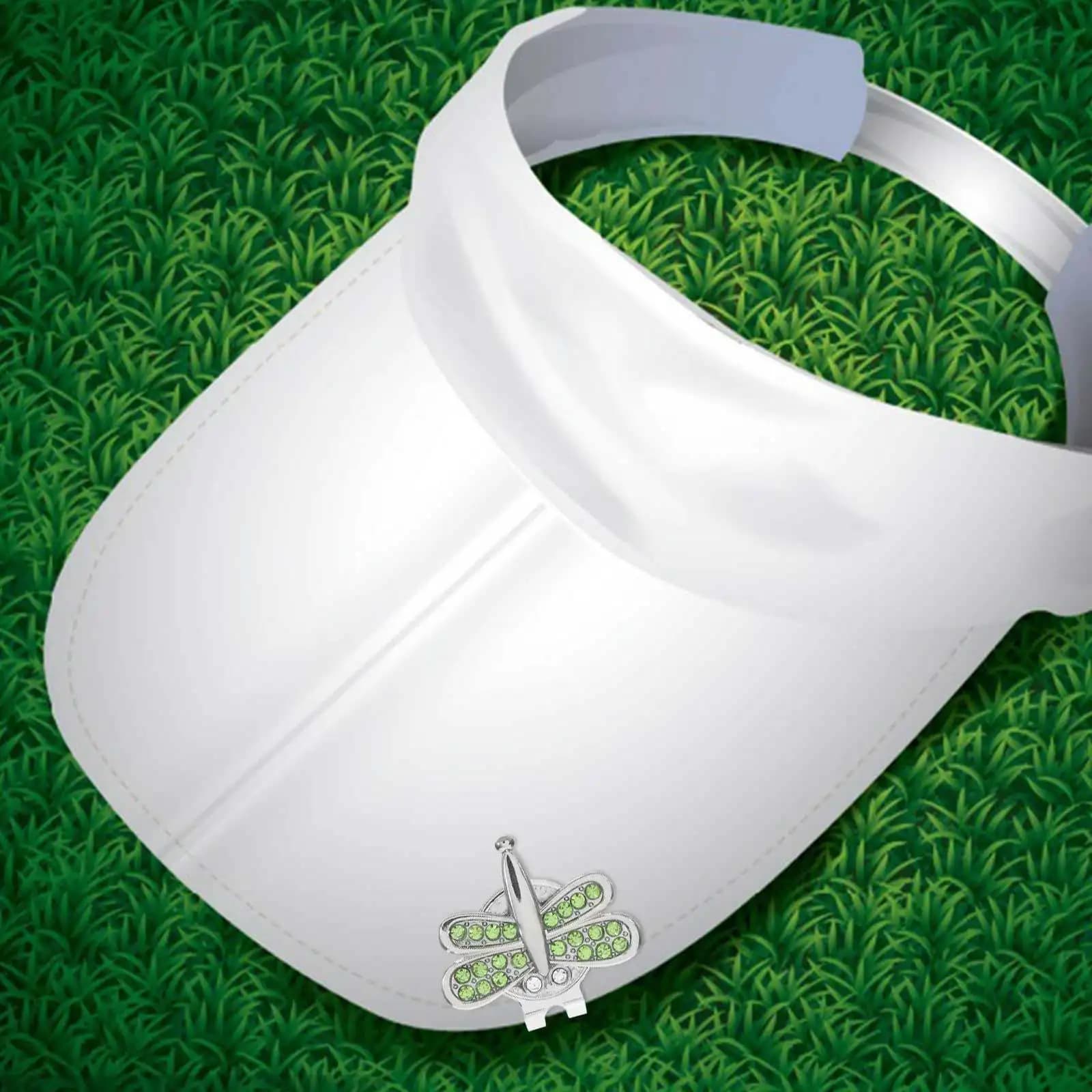 Clip per cappello da golf, clip in metallo verde delicato, resistenti all'usura, accessori da golf, segnapunti decorativi, regalo, leggeri e portatili