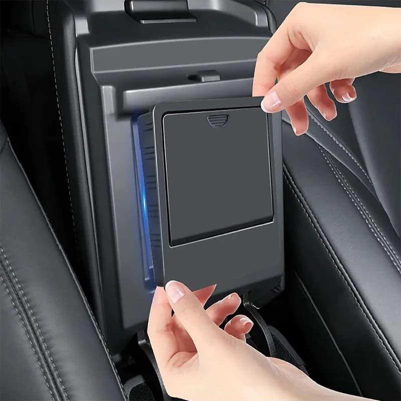 Per Tesla Modello 3 Y 2017 2018 2019 2020 2021 2022 2023 Bracciolo Pulsante Nascosto Scatola di Immagazzinaggio Articoli Vari Organizer Vassoio Accessori Auto