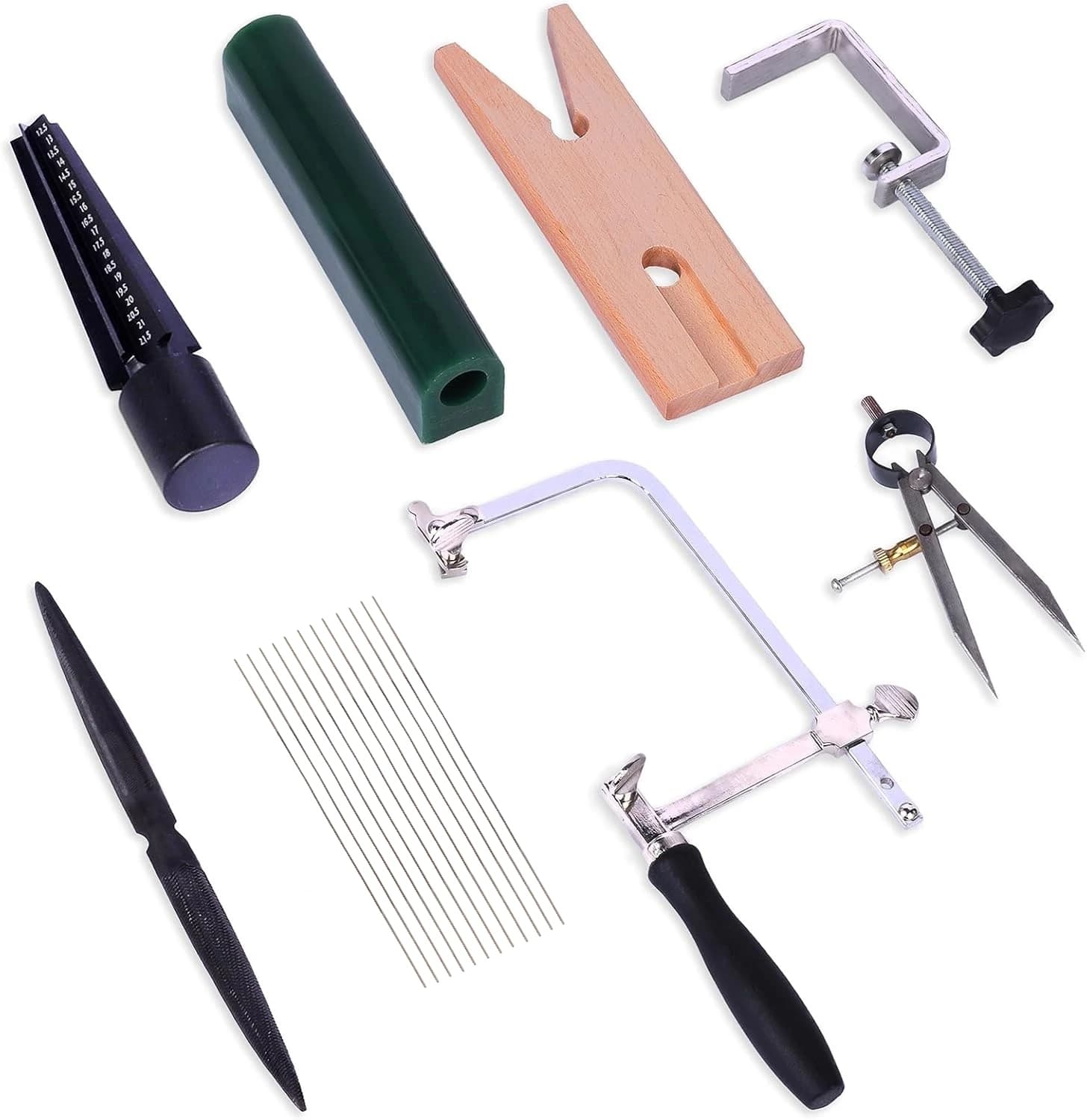 Professional Jewelry Wax Carving Kit with Ring Molds Saw Files and Lost Wax Casting Tools for Ring Making