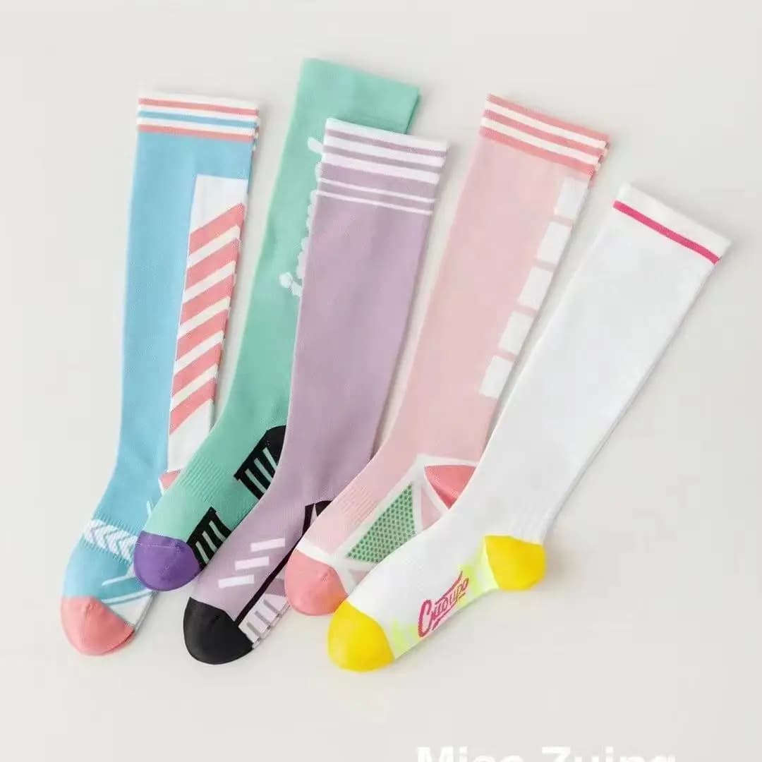 1 pair, women's pressure sports socks, running jump rope, professional calve socks for fitness jumping exercises