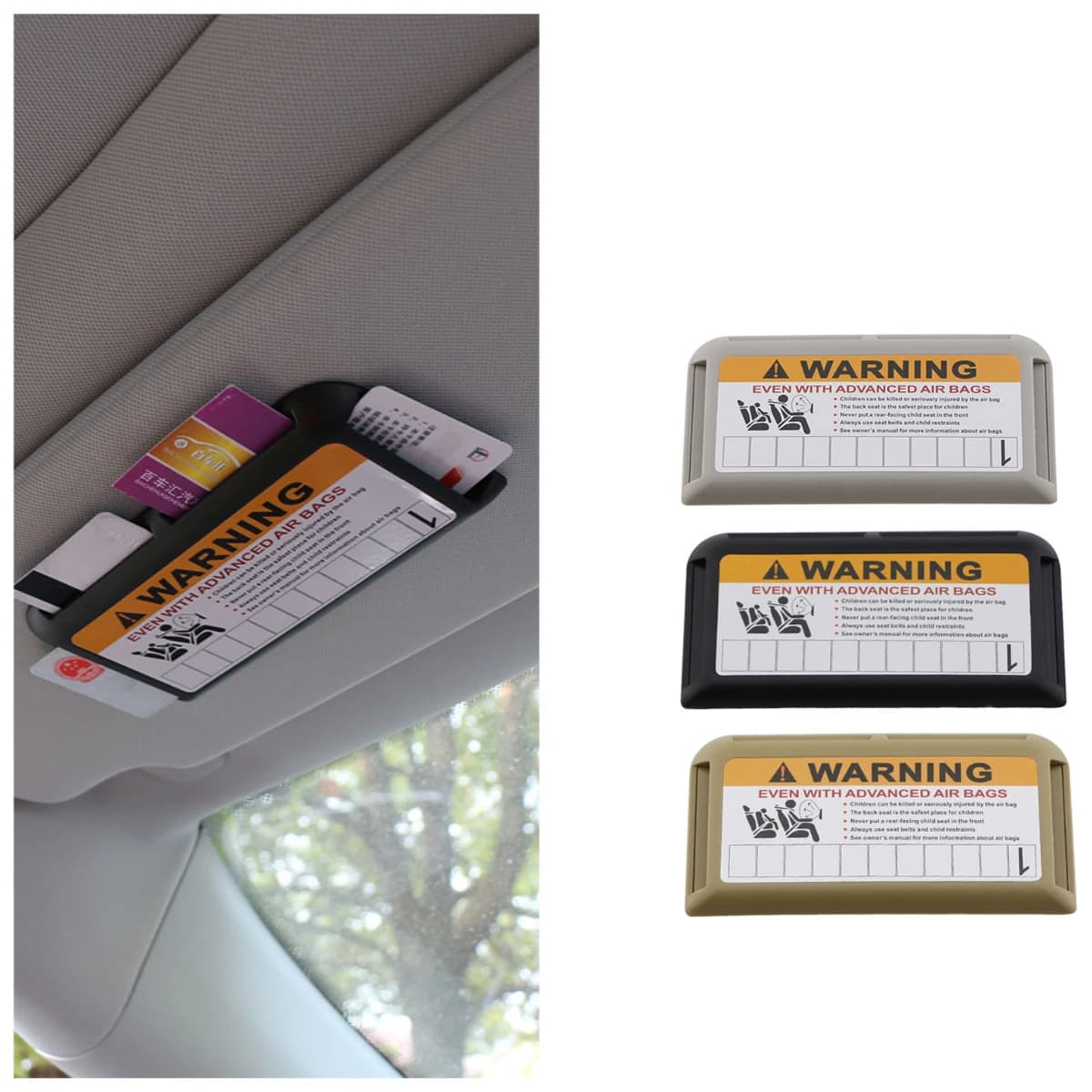 Clip per carta per auto Visiera parasole Organizzatore Porta carte di parcheggio temporaneo Cruscotto Incolla Montaggio Interni auto Stowing Tidying 1Pc